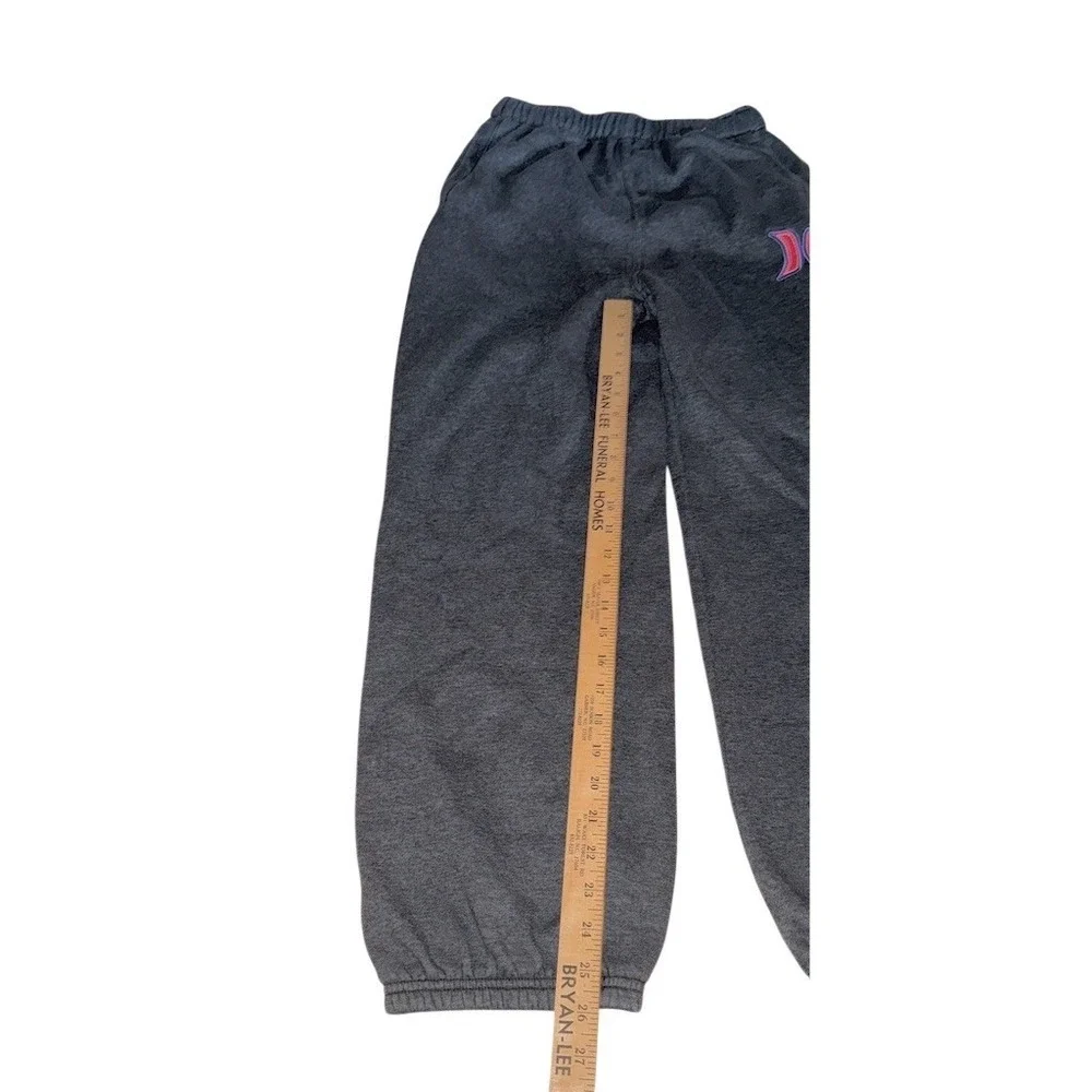 Hurley Boys Jogger Sweatpants Youth Size L Gray Heather Fleece Logo 10/12 skate